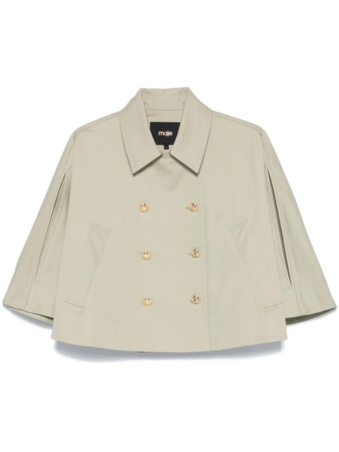 Maje double-breasted cape - Green - zdjęcie produktu nr 1