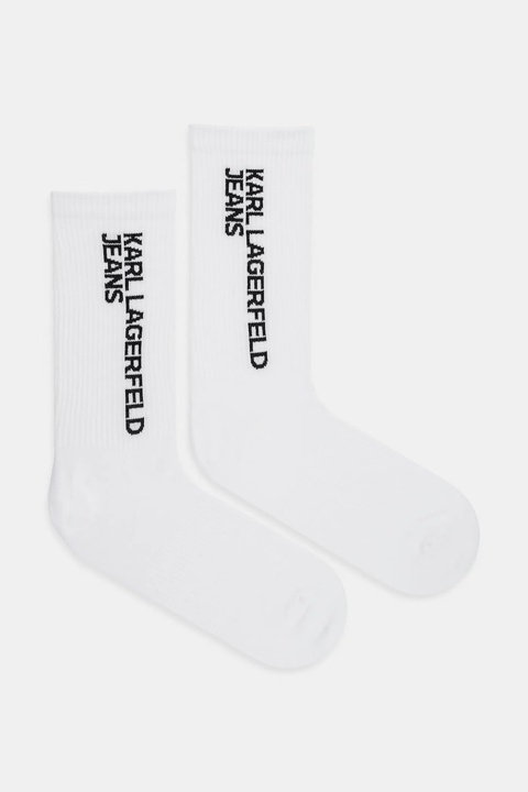 Karl Lagerfeld Jeans skarpetki 2-pack kolor biały A1W47053 - zdjęcie produktu nr 1