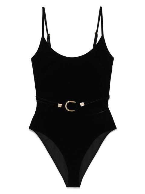 ZIMMERMANN Rhiannon velvet swimsuit - Black - zdjęcie produktu nr 1