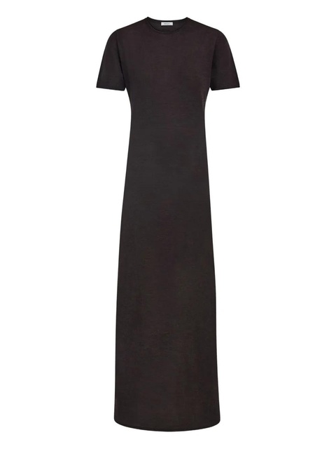 Ferragamo rolled-neckline maxi dress - Brown - zdjęcie produktu nr 1