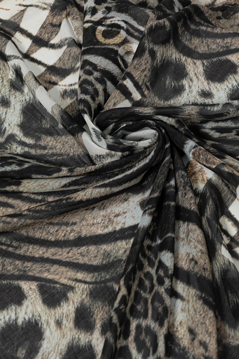 AllSaints chusta damska kolor beżowy wzorzysta 29ASWC531509 - zdjęcie produktu nr 2