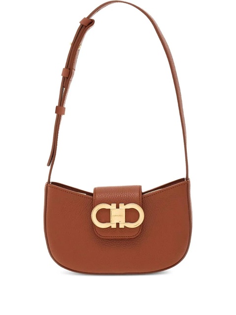 Ferragamo Double Gancini mini bag - Brown - zdjęcie produktu nr 1