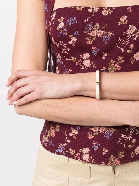 Tory Burch Kira enamel bracelet - Gold - zdjęcie produktu nr 2