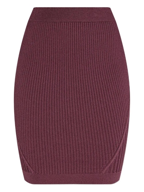 Balmain ribbed mini skirt - Purple - zdjęcie produktu nr 1
