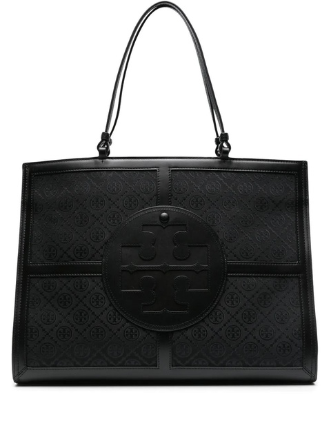 Tory Burch Ella Quadrant T-monogram tote bag - Black - zdjęcie produktu nr 1