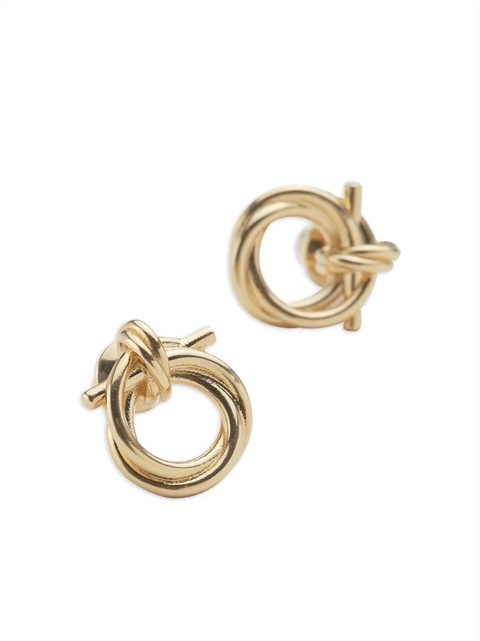 Ferragamo Gancini twisted hoop earrings - Gold - zdjęcie produktu nr 2