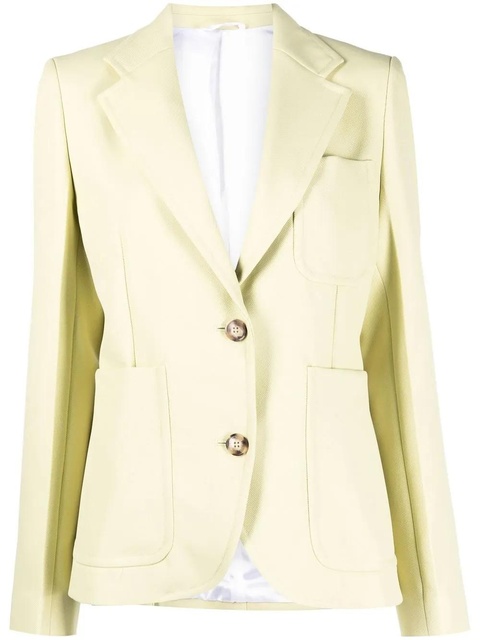 Victoria Beckham single-breasted blazer - Green - zdjęcie produktu nr 1