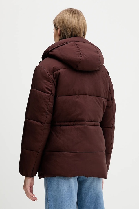 Tommy Jeans kurtka kolor brązowy zimowa oversize DW0DW21626 - zdjęcie produktu nr 1