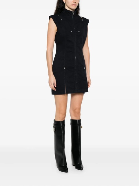 Jean Paul Gaultier zip-front sleeveless dress - Blue - zdjęcie produktu nr 2
