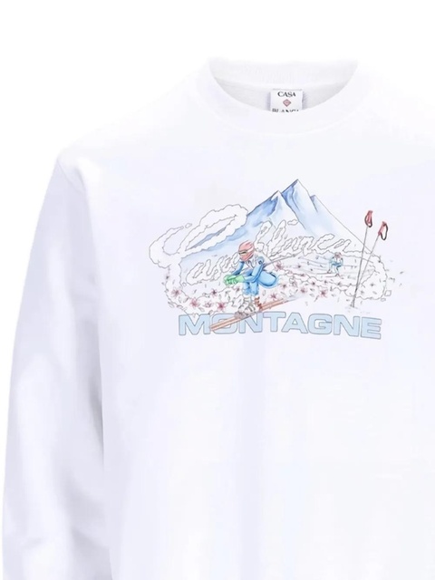 Casablanca montagne-print sweatshirt - White - zdjęcie produktu nr 2