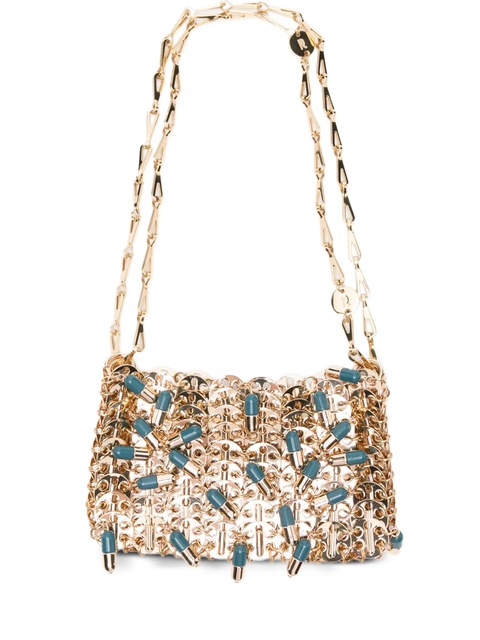 Rabanne pill-charm chain shoulder bag - Gold - zdjęcie produktu nr 1