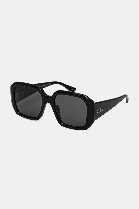 Chloé okulary przeciwsłoneczne damskie kolor czarny CH0300S - zdjęcie produktu nr 1