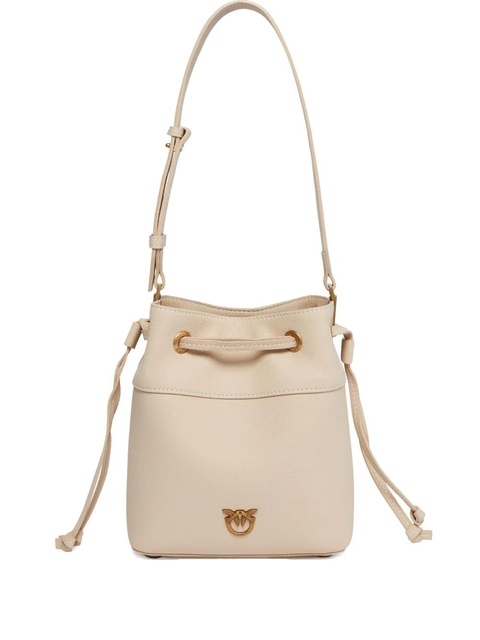 PINKO small leather bucket bag - Neutrals - zdjęcie produktu nr 1