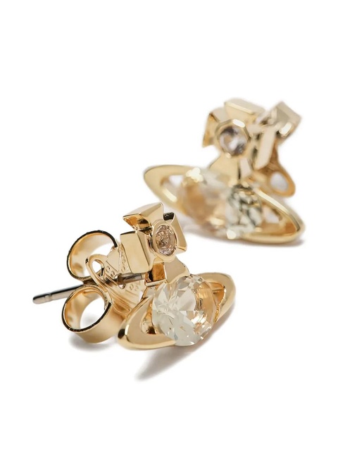 Vivienne Westwood gold brass crystal earrings - zdjęcie produktu nr 2