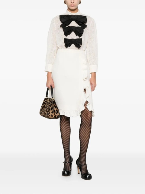 Valentino Garavani bow-detail blouse - White - zdjęcie produktu nr 1