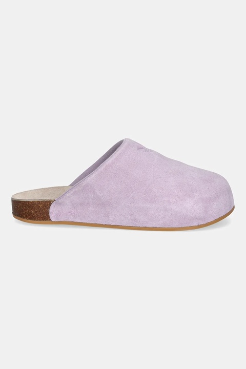 adidas Originals klapki zamszowe Adimule damskie kolor fioletowy JP8732 - zdjęcie produktu nr 2