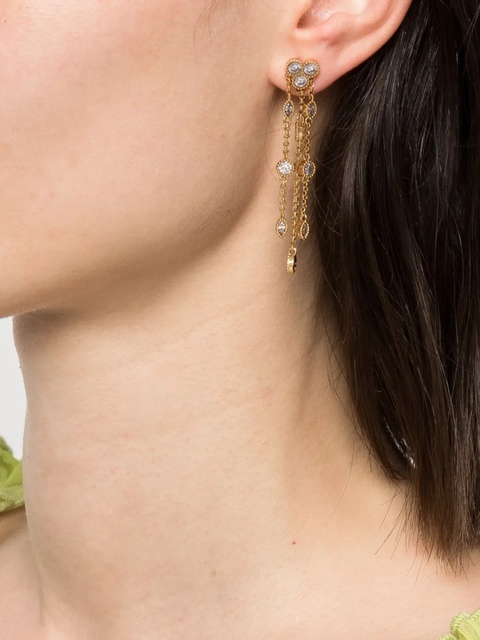 Maje rhinestone-embellished drop earrings - Gold - zdjęcie produktu nr 2