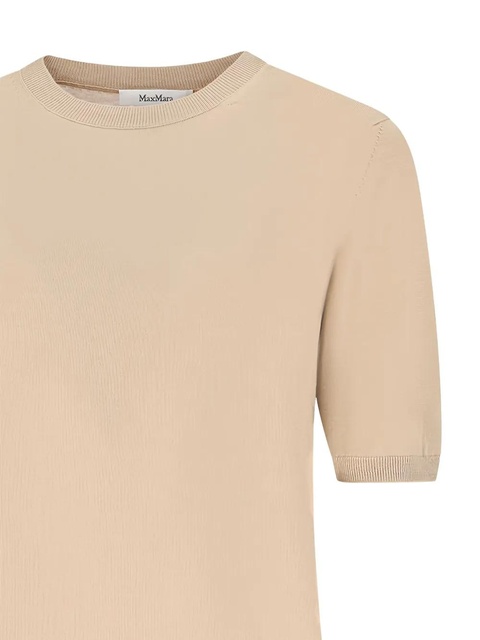 Max Mara short-sleeved crew-neck T-shirt - Neutrals - zdjęcie produktu nr 1