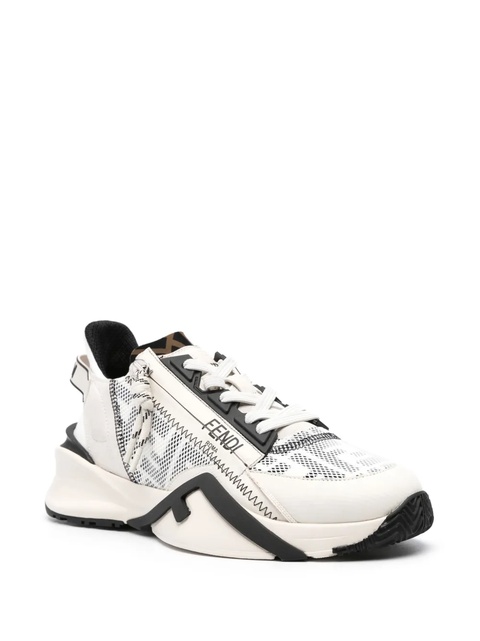 FENDI logo-print lace-up sneakers - Neutrals - zdjęcie produktu nr 2