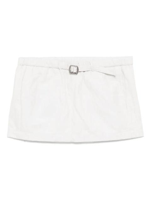 Christopher Esber crushed belted mini skirt - Neutrals - zdjęcie produktu nr 1