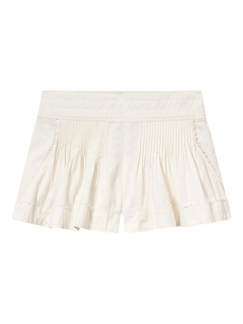 ISABEL MARANT Cybila lace pleated shorts - Neutrals - zdjęcie produktu nr 1