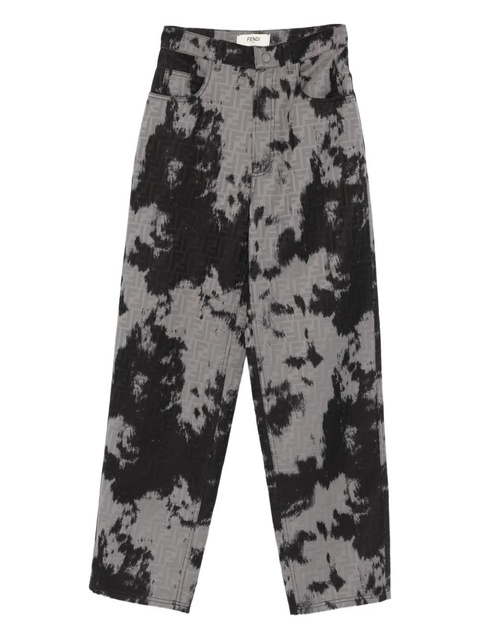 FENDI Animalier D five-pockets jeans - Black - zdjęcie produktu nr 1