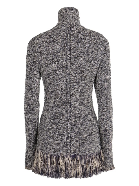 Rabanne zip fringed cardigan - Grey - zdjęcie produktu nr 1