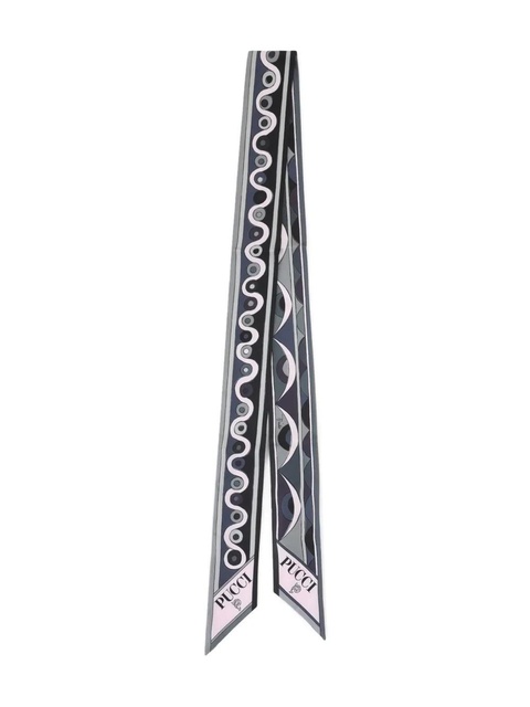 PUCCI geometric-pattern silk scarf - Black - zdjęcie produktu nr 1