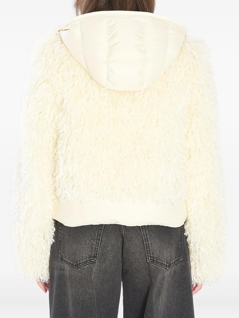Moncler Vigiers faux-fur puffer jacket - White - zdjęcie produktu nr 1