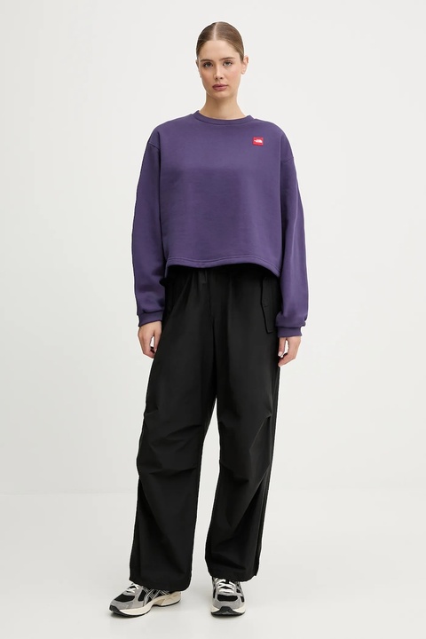 The North Face bluza Redbox damska kolor fioletowy gładka NF0A8EFY1JI1 - zdjęcie produktu nr 1