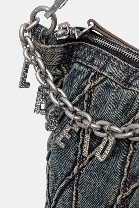 Diesel torebka jeansowa CHARM-D CHARM-D kolor niebieski X10363.P5570 - zdjęcie produktu nr 1