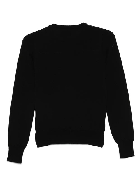 Coperni clip-detail fine-knit jumper - Black - zdjęcie produktu nr 1