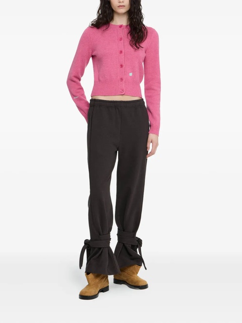 JW Anderson logo-embroidered cardigan - Pink - zdjęcie produktu nr 2