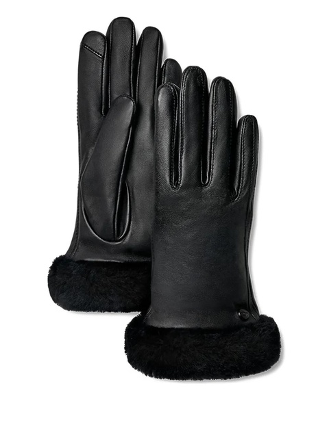 UGG leather gloves - Black - zdjęcie produktu nr 1