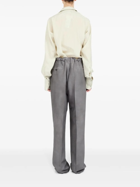Maison Margiela four stitch-logo long-length track pants - Grey - zdjęcie produktu nr 2