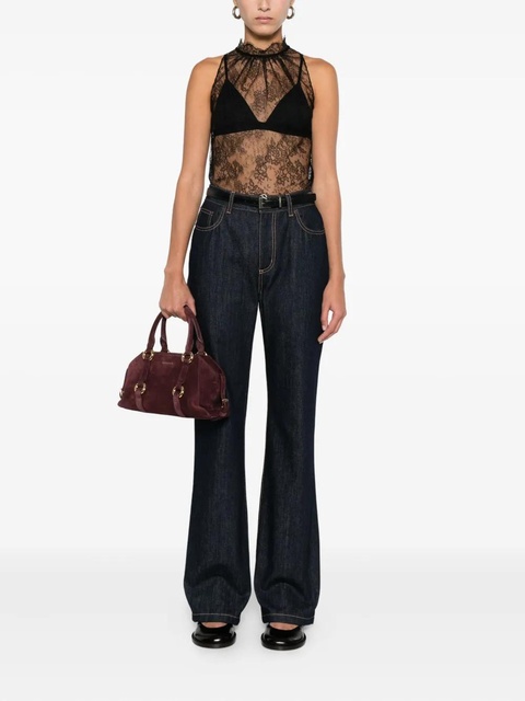 Alexander McQueen lace halter-neck top - Black - zdjęcie produktu nr 2
