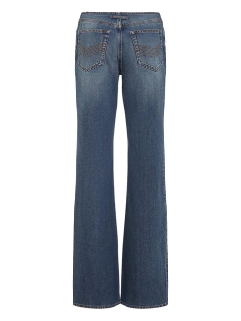 Jean Paul Gaultier zip-detail jeans - Blue - zdjęcie produktu nr 2