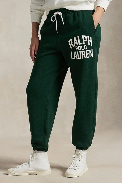 Polo Ralph Lauren spodnie dresowe damskie kolor zielony z nadrukiem 211971758 - zdjęcie produktu nr 2