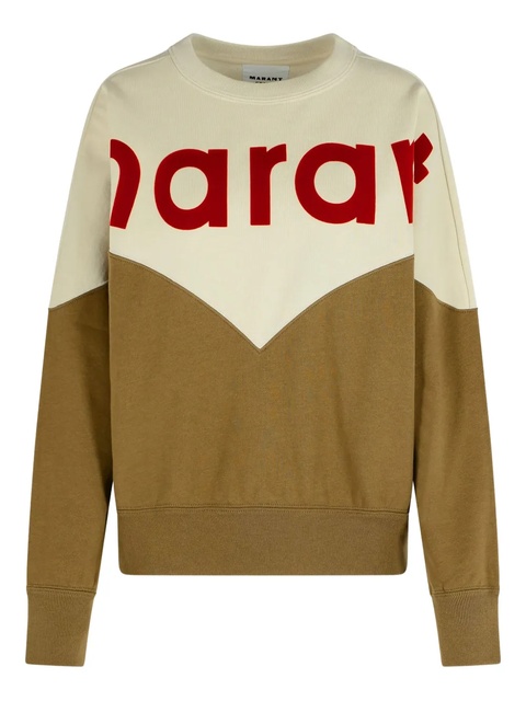 ISABEL MARANT Houston two-tone logo sweatshirt - Neutrals - zdjęcie produktu nr 1
