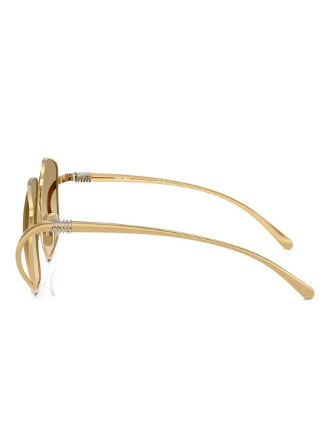 Miu Miu Eyewear square-frame sunglasses - Gold - zdjęcie produktu nr 2