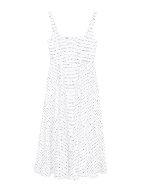Alessandra Rich striped sleeveless dress - White - zdjęcie produktu nr 1