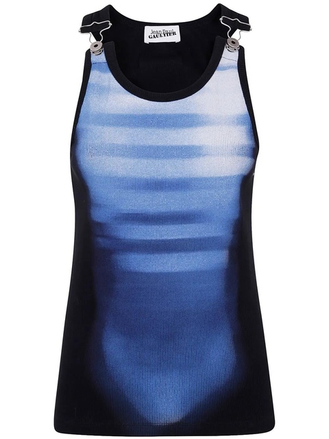 Jean Paul Gaultier striped top - Blue - zdjęcie produktu nr 1