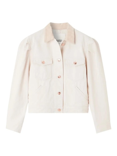 ISABEL MARANT puffed-sleeve pocket jacket - Neutrals - zdjęcie produktu nr 1