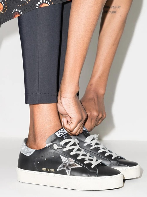 Golden Goose Hi Star low-top flatform sneakers - Black - zdjęcie produktu nr 2