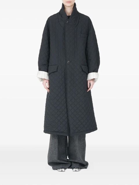 Maison Margiela quilted single-breasted coat - Black - zdjęcie produktu nr 1