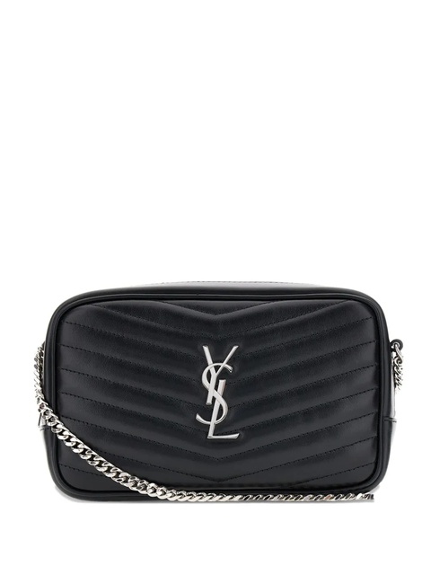 Saint Laurent mini Lou quilted chain-strap shoulder bag - Black - zdjęcie produktu nr 1