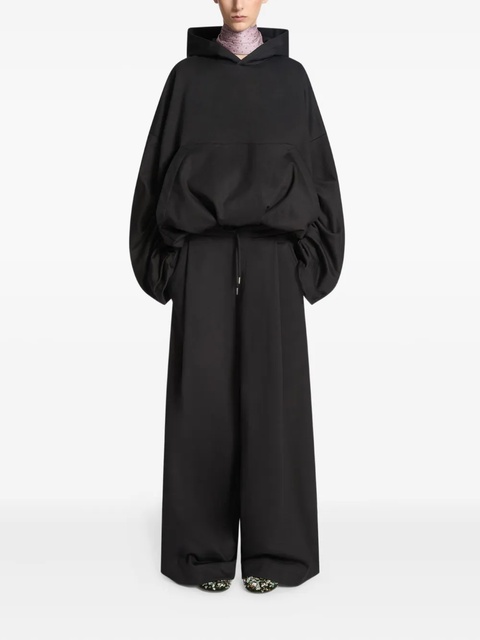 DRIES VAN NOTEN pleated drawstring track pants - Black - zdjęcie produktu nr 2