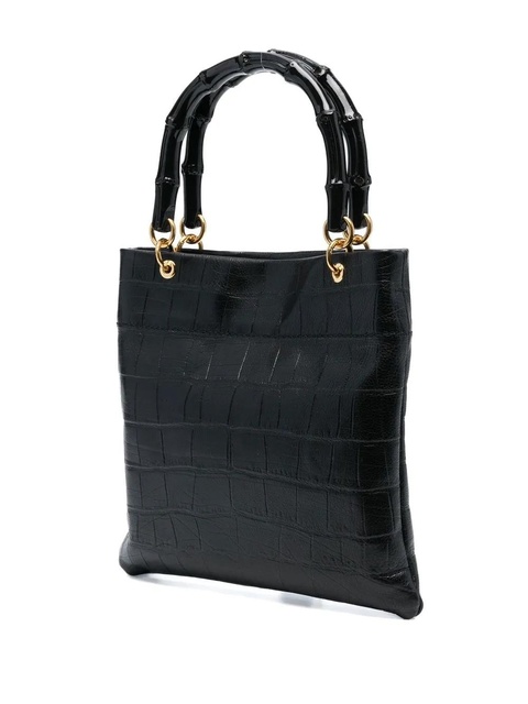 Jil Sander crocodile-effect crossbody bag - Black - zdjęcie produktu nr 2