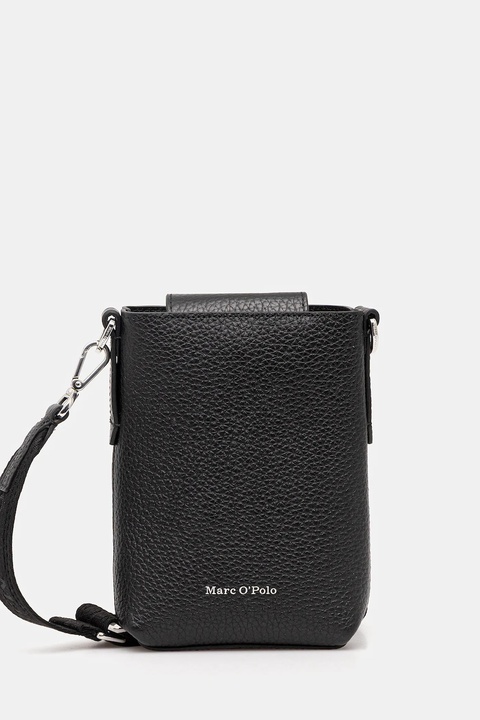 Marc O'Polo torebka skórzana kolor czarny 5000007752 - zdjęcie produktu nr 1