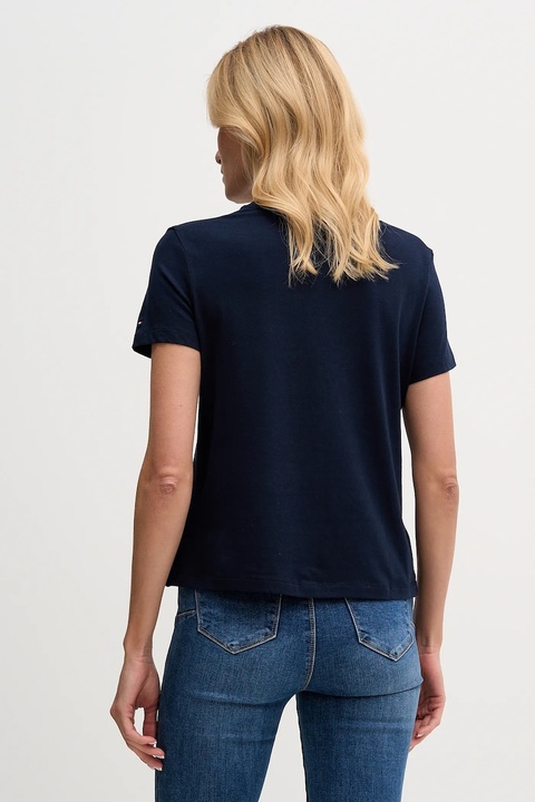 Tommy Hilfiger t-shirt damski kolor granatowy WW0WW47809 - zdjęcie produktu nr 2